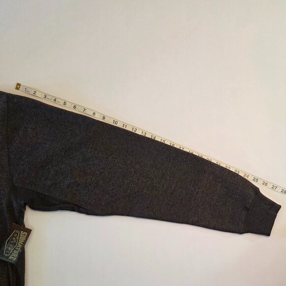 NWT - Signature Concepts Wisconsin Plaid Crew Sweatshirt, 2XL, Charcoal Gray - Picture 7 of 12